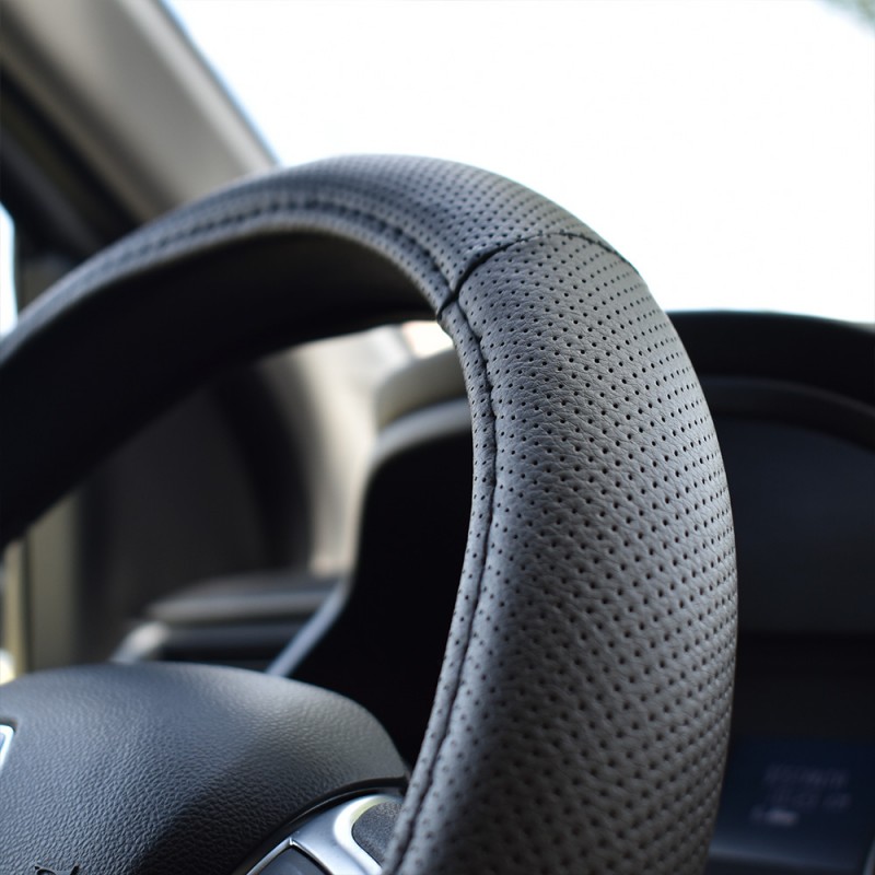 Husa Volan Gri Si Negru 37-39 Cm