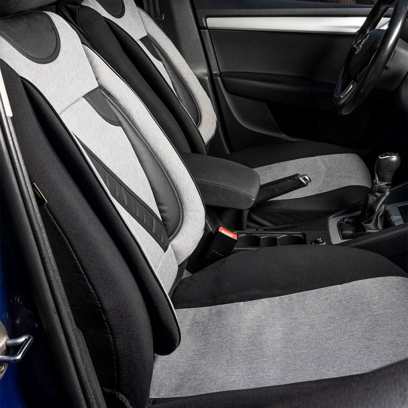 Set Huse Scaun Nero Gri