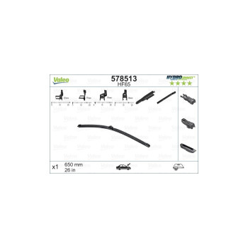 Stergator Valeo Hydroconnect Hf-Hr 650 Mm