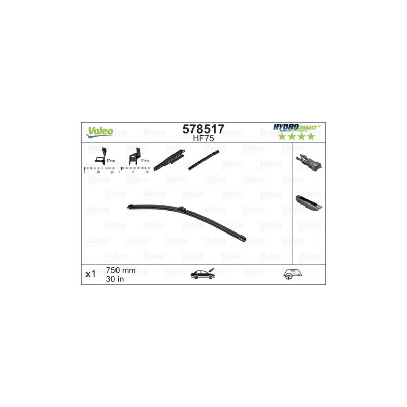 Stergator Valeo Hydroconnect Hf-Hr 750 Mm