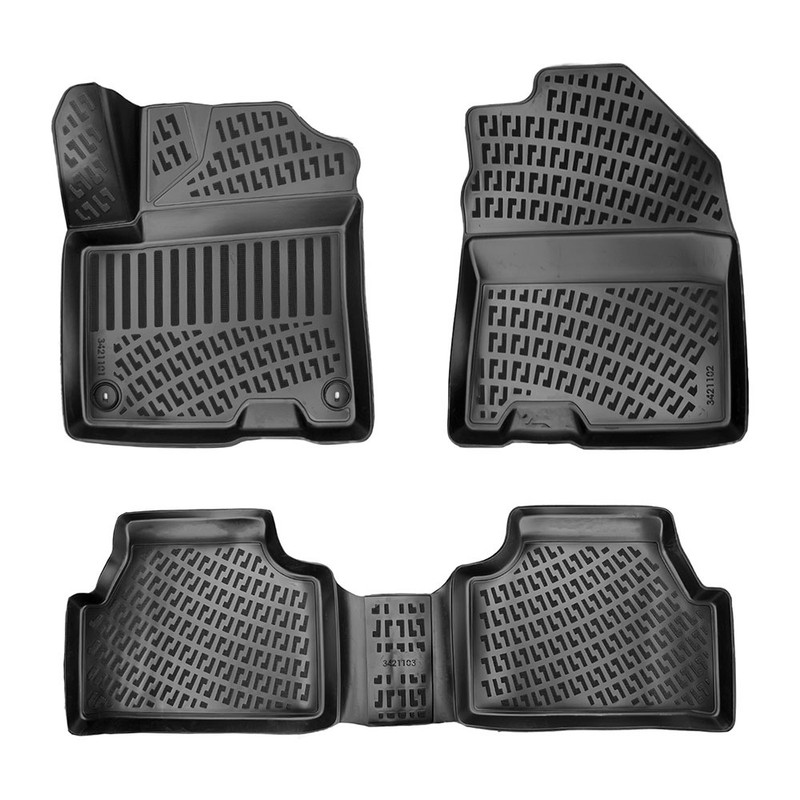 Set Covorase Auto Cauciuc Umbrella Pentru Hyundai Kona Electric 2019-2023