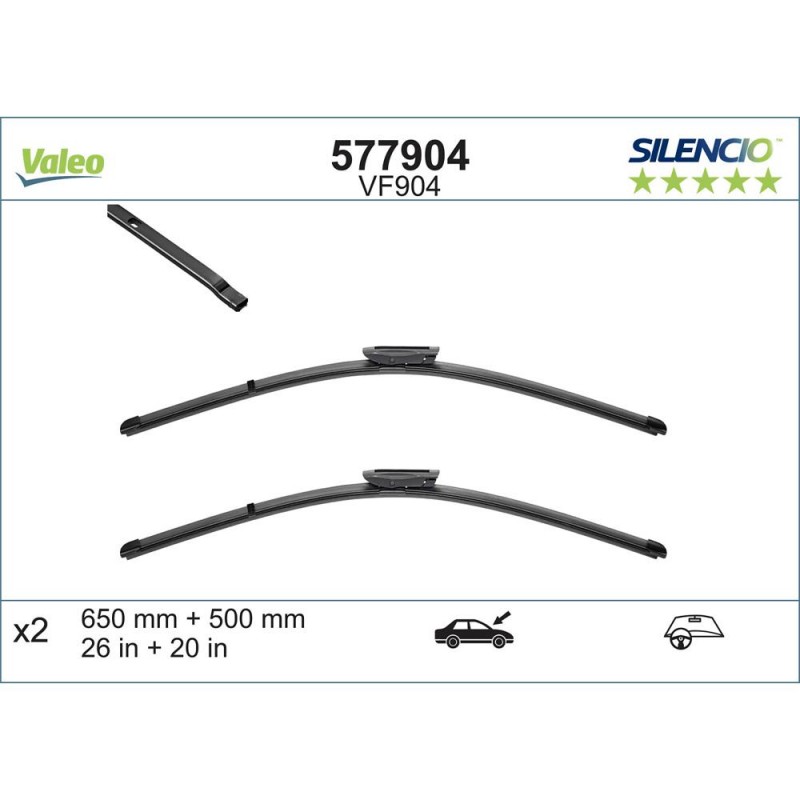 Set Stergatoare Valeo Silencio Fb Oe 650/500 Mm Vf904