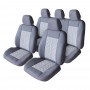 Set Huse Scaun Exclusive Leather Si Alcantara Gri