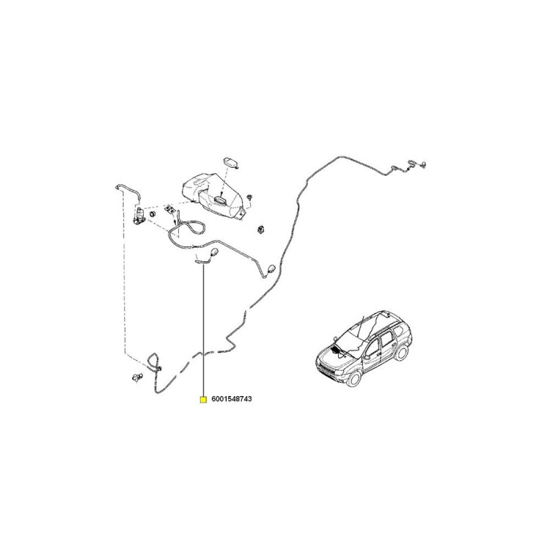 Furtun Spalator Parbriz 6001548743