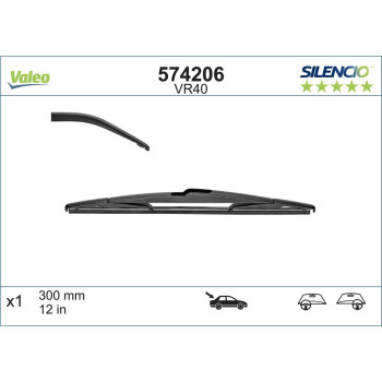 Stergator Luneta Valeo Silencio Conventional 300 Mm Vr40