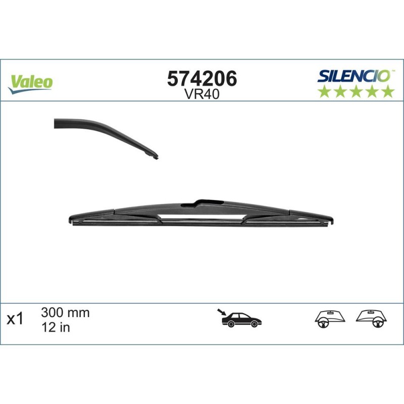 Stergator Luneta Valeo Silencio Conventional 300 Mm Vr40