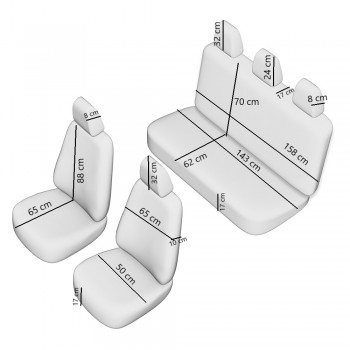 Set Huse Scaun Traffic - Negru 003