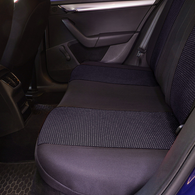 Set Huse Scaun Racing Negru - Albastru