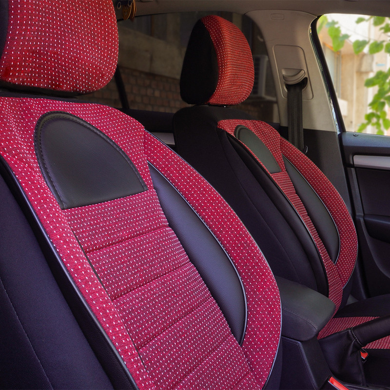 Set Huse Scaun Racing Rosu