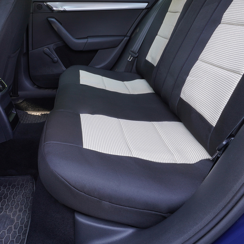 Set Huse Scaun Premium Lux Negru-Bej Umb3