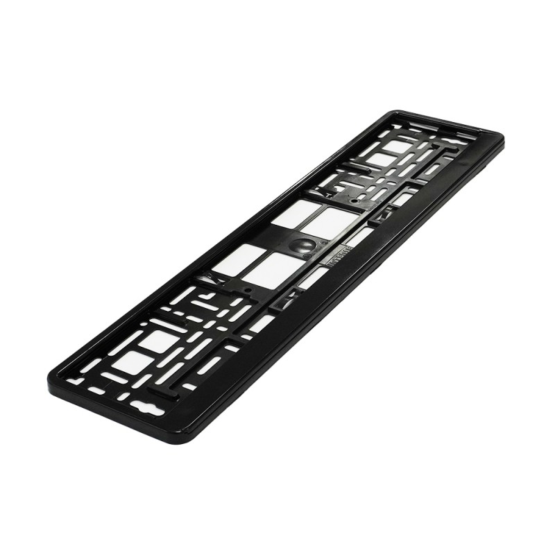 Suport Numar Inmatriculare Mega Drive Metalizat Negru 1 Buc