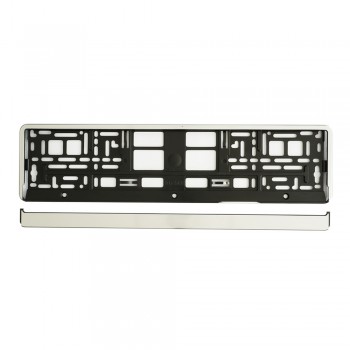 Suport Numar Inmatriculare Mega Drive Chrome Brush 1 Buc