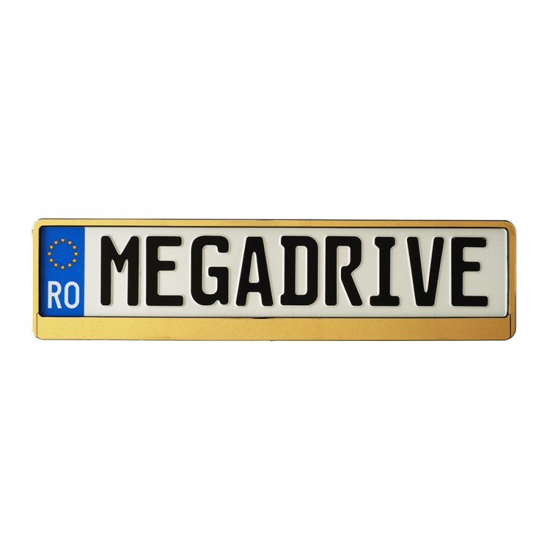 Suport Numar Inmatriculare Mega Drive Gold 1 Buc