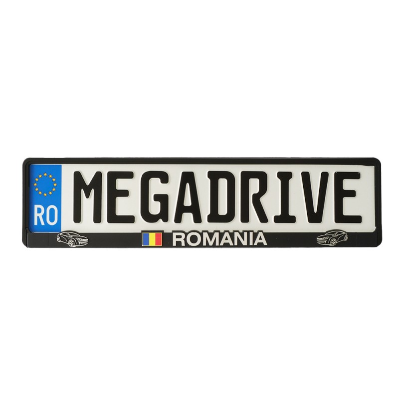Suport Numar Inmatriculare Mega Drive Romania Set 2 Buc