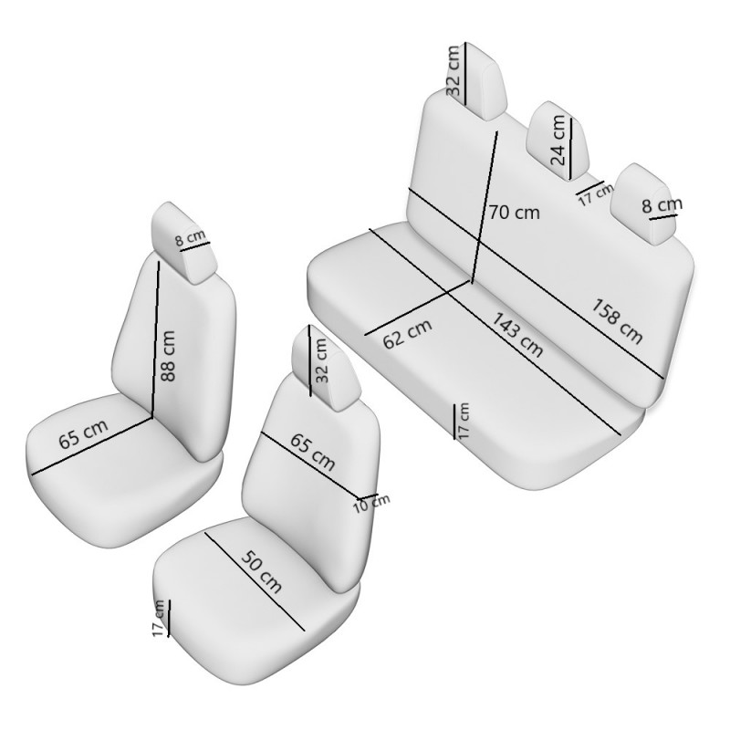 Set Huse Scaun Lux - Bej