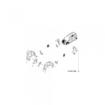 Carenaj Roata Spate Stg. 767491755R