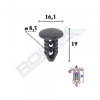 Clips Tapiterie Pentru Fiat Set 25 Buc