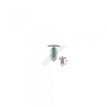 Clips Tapiterie Pentru Opel/Citroen/Peugeot - Gri Set 10 Buc