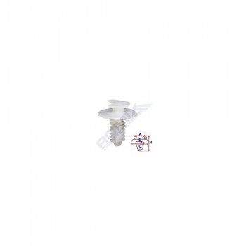 Clips Tapiterie Pentru Fiat/Lancia/Alfa Romeo/Peugeot - Alb Set 10 Buc