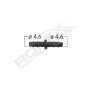 Conector Furtun Liniar Universal 4.6Mm - Negru Set 10 Buc