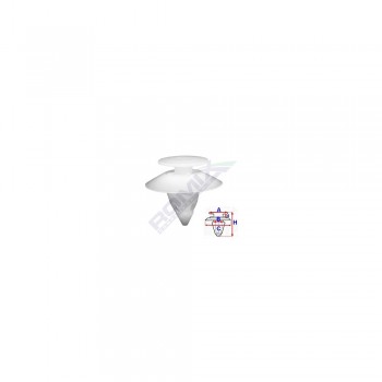 Clips Tapiterie Pentru Ford - Alb Set 10 Buc