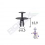 Clips Fixare Pentru Citroen/Peugeot 6.5X13.9Mm - Negru Set 10 Buc