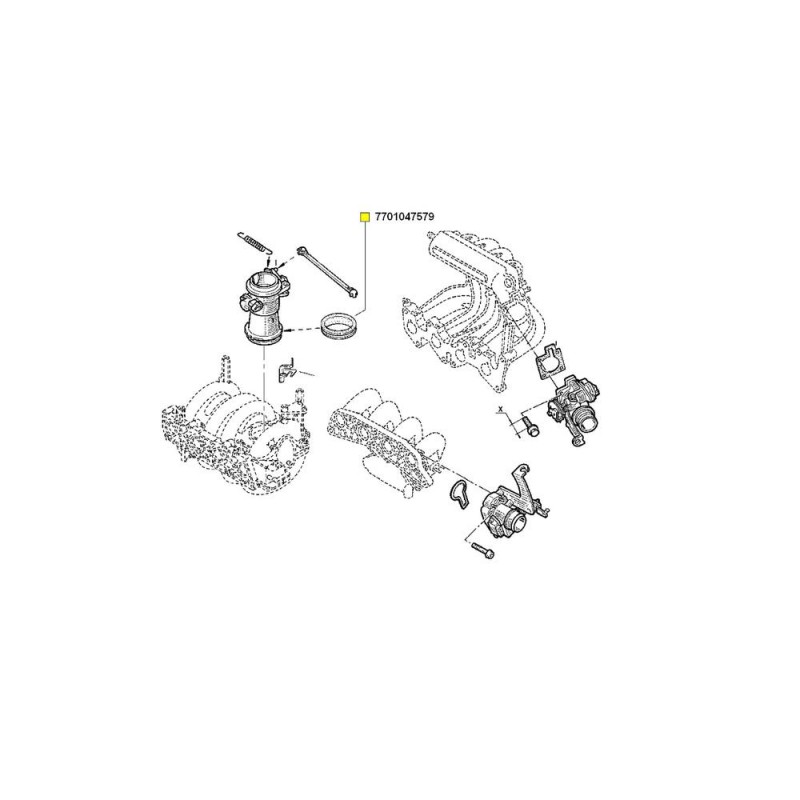 Garnitura Corp Clapeta 7701047579