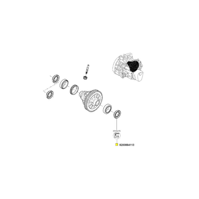 Simering Planetara Stg./Dr. 40X55X13 8200884113