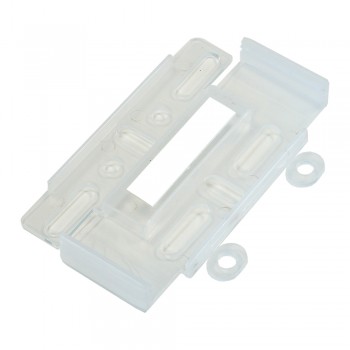 Suport Numar Inmatriculare Mega Drive Fara Rame Set 4 Buc (Fata + Spate) Transparent