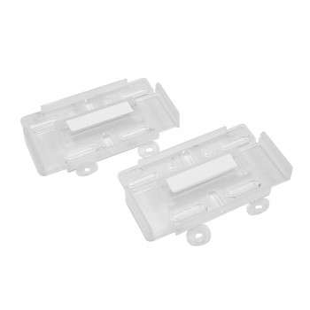 Suport Numar Inmatriculare Mega Drive Fara Rame Set 4 Buc (Fata + Spate) Transparent