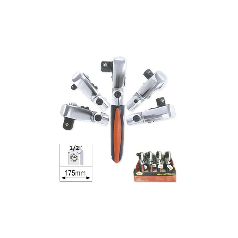 Clichet Articulat Scurt Cu 72 Dinti - 1/2` Jbm