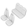 Set Huse Scaun Umbrella Pentru Skoda Karoq 2018-2021 (Bancheta Fractionata) Cu Tetiere Spate In Forma De L
