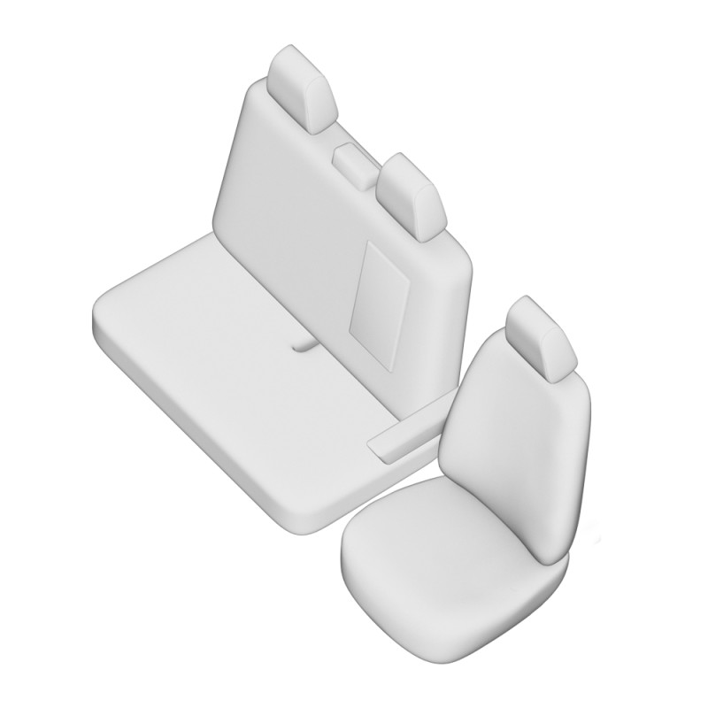 Set Huse Scaun Umbrella Pentru Vw T6 (2+1) Transporter Van 2016-