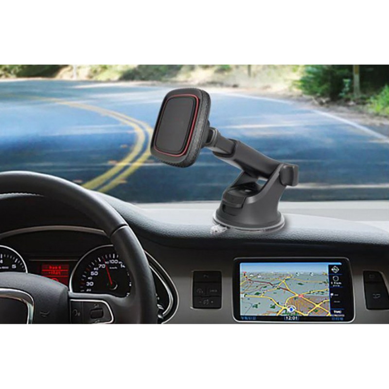 Suport Telefon Auto Magnetic Cu Fixare Pe Bord/Parbriz Cu Ventuza