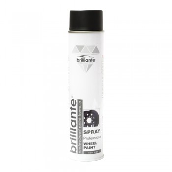 Vopsea Spray Pentru Jante Negru Mat 600 Ml Brilliante