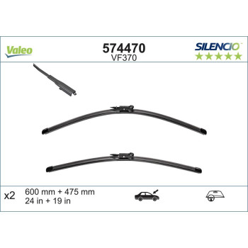 Set Stergatoare Valeo Silencio X.trm 600/475 Mm Vf370