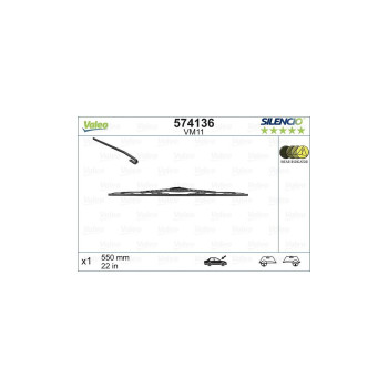 Stergator Valeo Silencio Conventional Performance 550 Mm Vm11