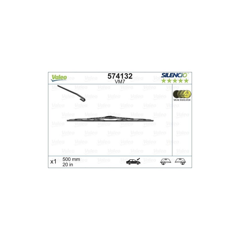 Stergator Valeo Silencio Conventional Performance 500 Mm Vm7