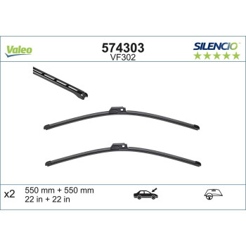 Set Stergatoare Valeo Silencio X.trm 550/550 Mm Vf302