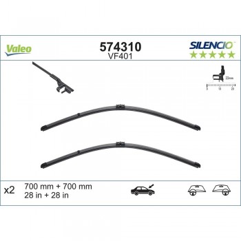 Set Stergatoare Valeo Silencio X.trm 700/700 Mm Vf401