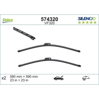 Set Stergatoare Valeo Silencio X.trm 580/590 Mm Vf320