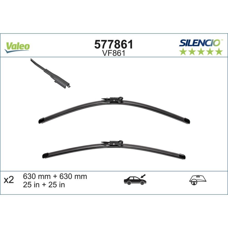 Set Stergatoare Valeo Silencio X.trm 630/630 Mm Vf861