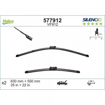 Set Stergatoare Valeo Silencio X.trm 630/550 Mm Vf912