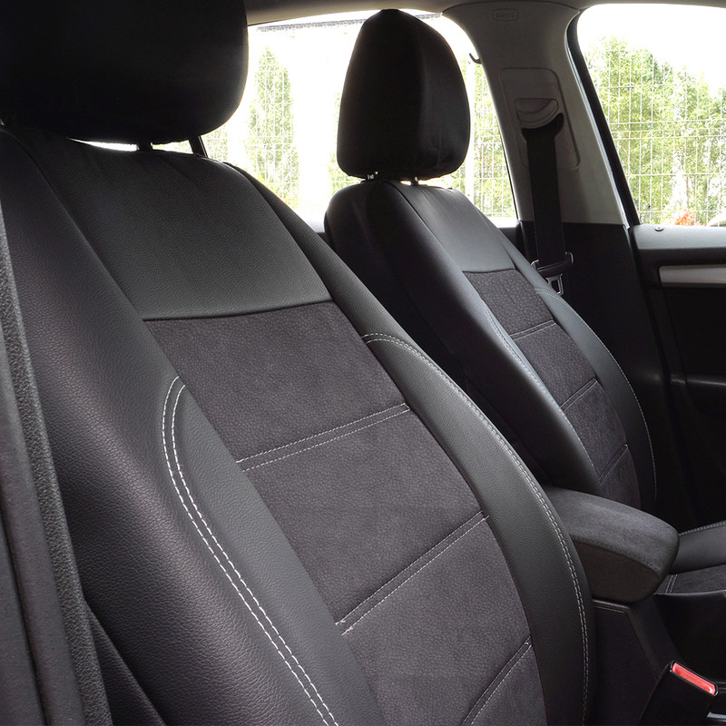 Set Huse Scaun Exclusive Leather King Negru