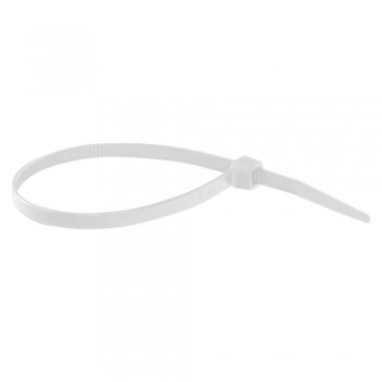 Coliere Nylon Albe 7.6*360 Mm Set 100 Buc